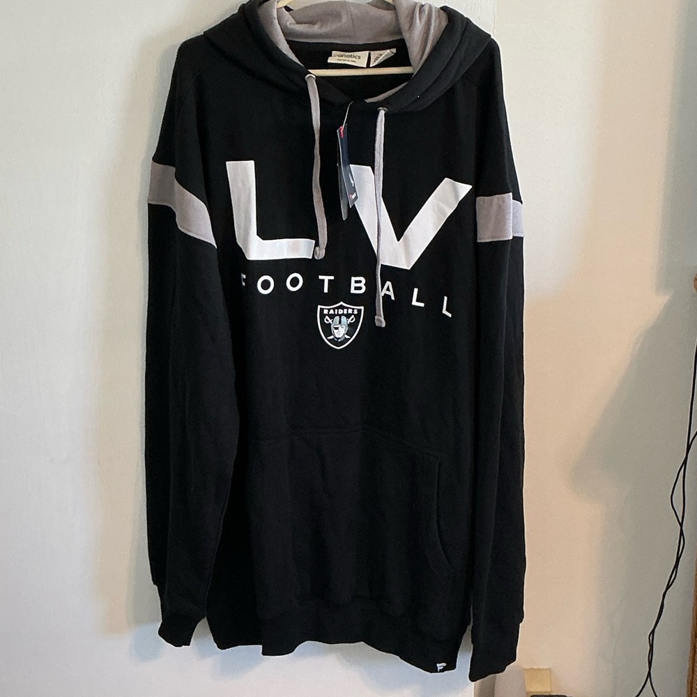 Las Vegas Raiders Fanatics Men’s Size 3XLT Pullover/Hoodie NEW